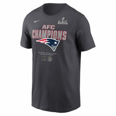 New England Patriots 2025 AFC Champions Roster T-Shirt - Anthracite on sale