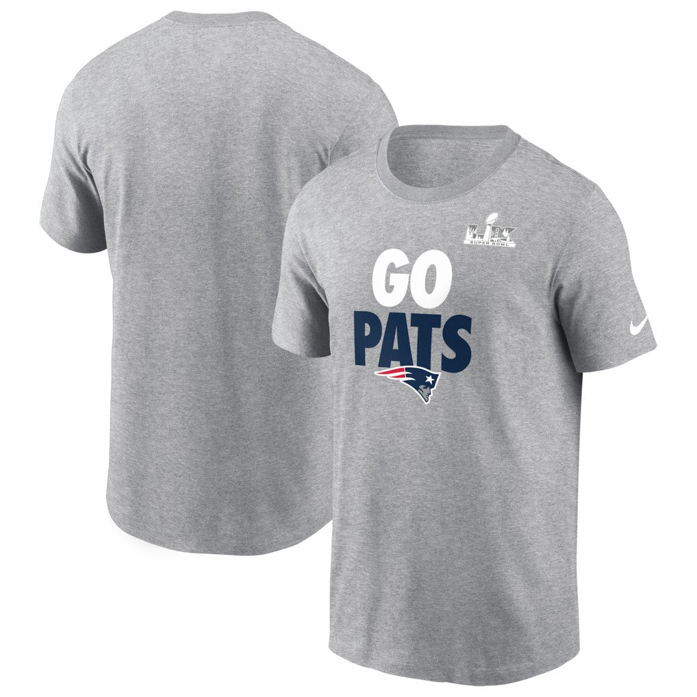 New England Patriots Super Bowl LX Fast As Fast Gets T-Shirt - Heather Gray for sale
