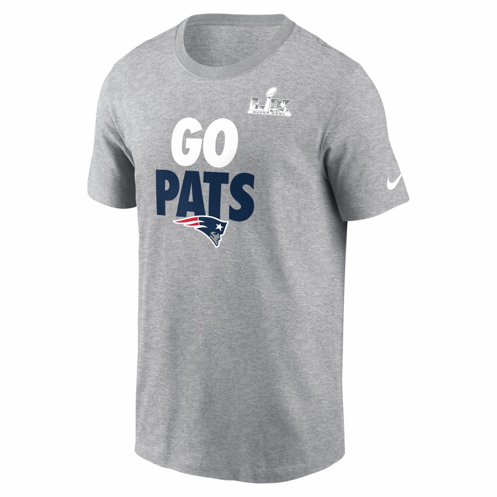 New England Patriots Super Bowl LX Fast As Fast Gets T-Shirt - Heather Gray for sale