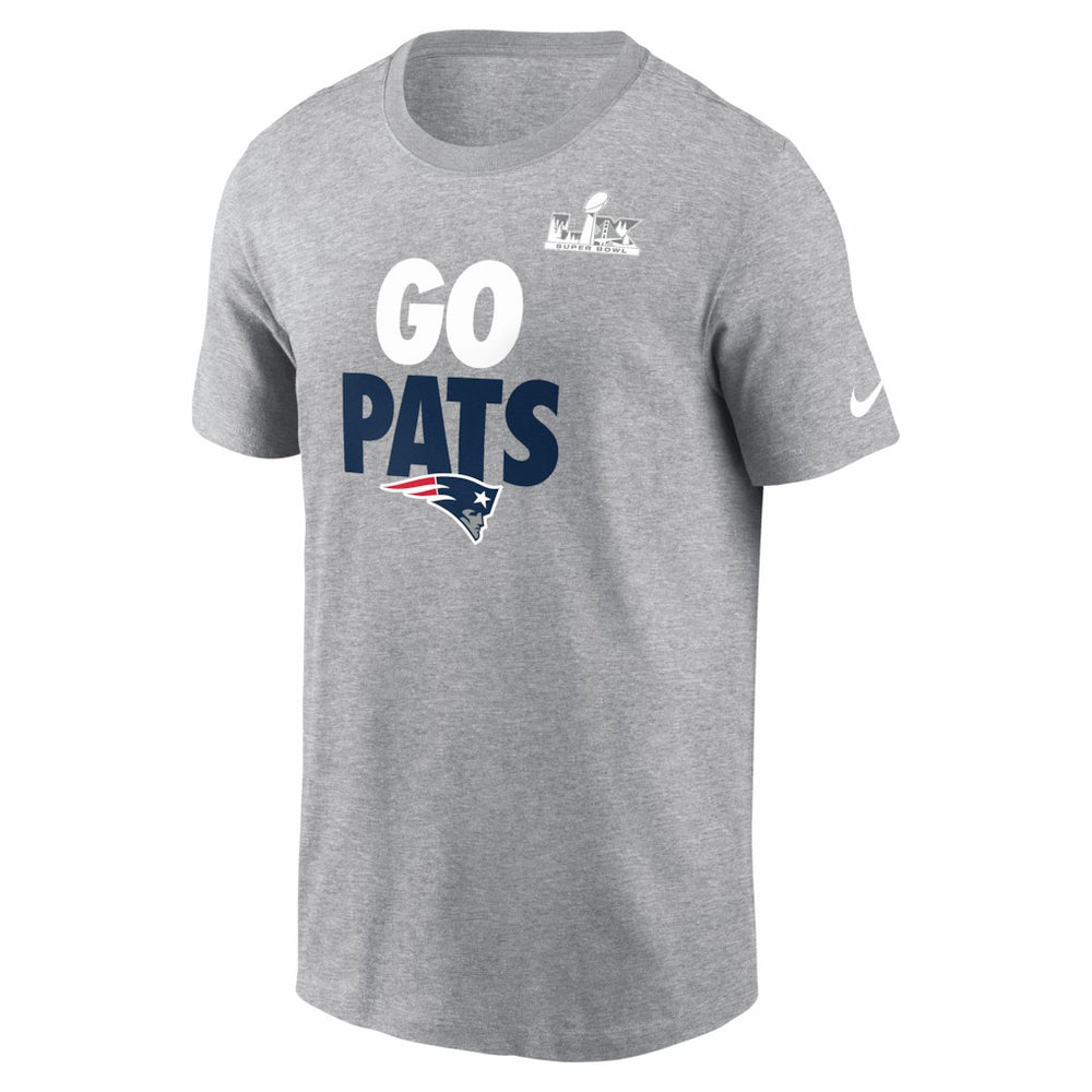 New England Patriots Super Bowl LX Fast As Fast Gets T-Shirt - Heather Gray for sale