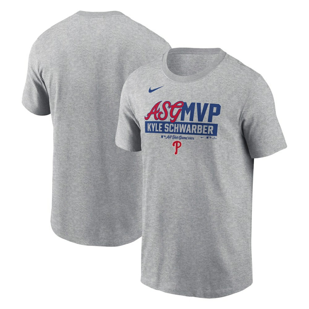 Kyle Schwarber Philadelphia Phillies 2025 MLB All-Star Game MVP T-Shirt Heather Gray