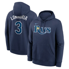 Evan Longoria Tampa Bay Rays Player Name & Number Club Pullover Hoodie Navy