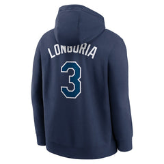 Evan Longoria Tampa Bay Rays Player Name & Number Club Pullover Hoodie Navy