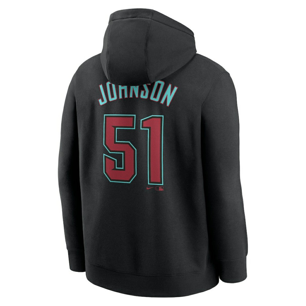 Randy Johnson Arizona Diamondbacks Player Name & Number Club Pullover Hoodie Black