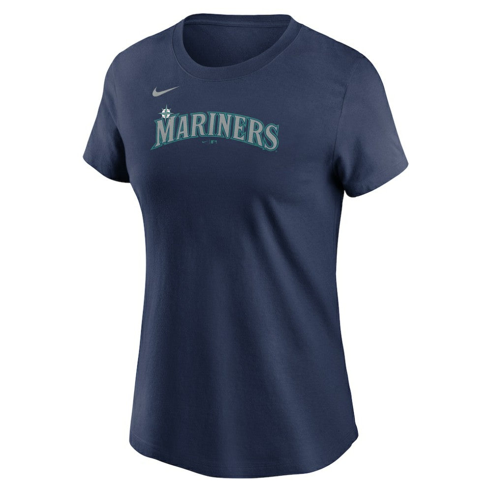 Cal Raleigh Seattle Mariners Women's Cooperstown Collection Fuse Name & Number T-Shirt Navy