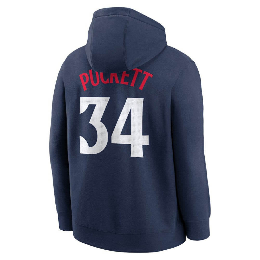 Kirby Puckett Minnesota Twins Player Name & Number Club Pullover Hoodie Navy