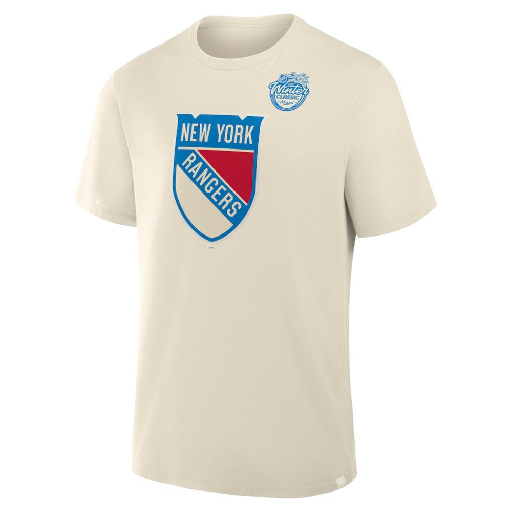 New York Rangers Fanatics 2026 NHL Winter Classic T-Shirt - Cream T-shirts