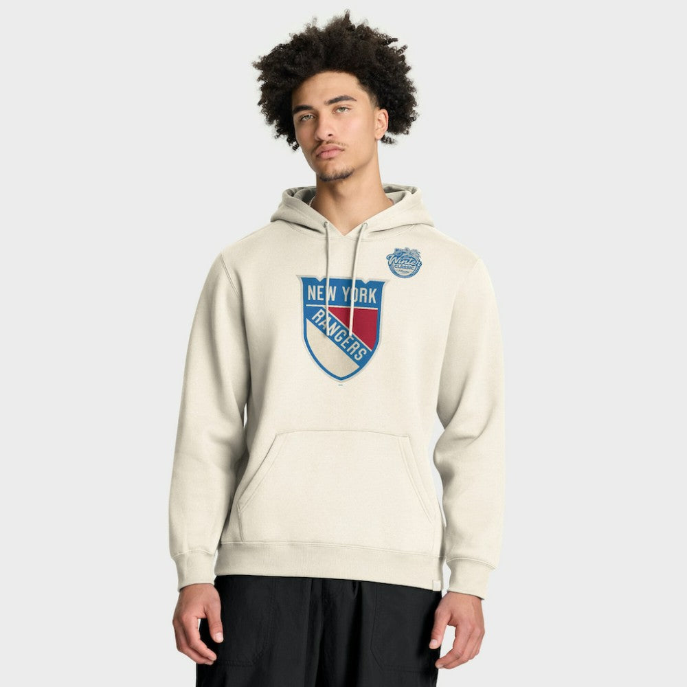 New York Rangers Fanatics 2026 NHL Winter Classic Pullover Hoodie - Cream Hoodies