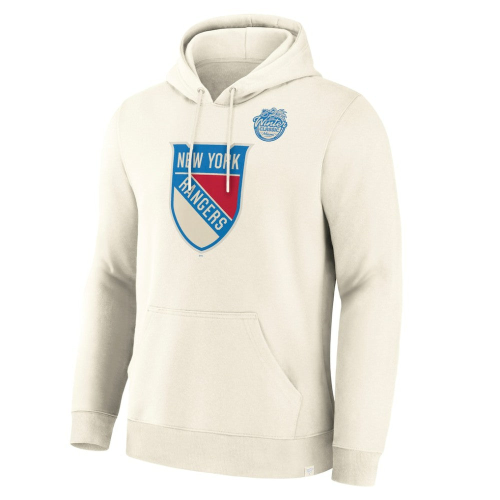 New York Rangers Fanatics 2026 NHL Winter Classic Pullover Hoodie - Cream Hoodies