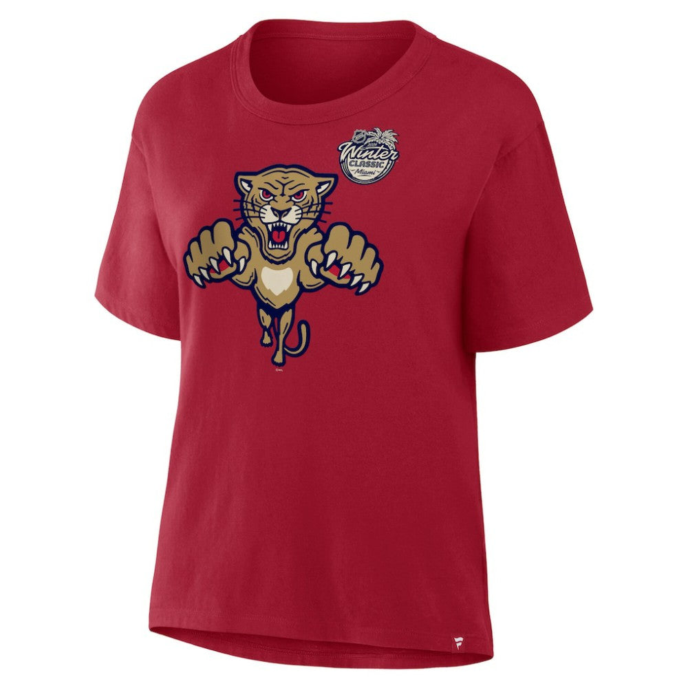 Florida Panthers Fanatics Women's 2026 NHL Winter Classic T-Shirt - Red T-shirts