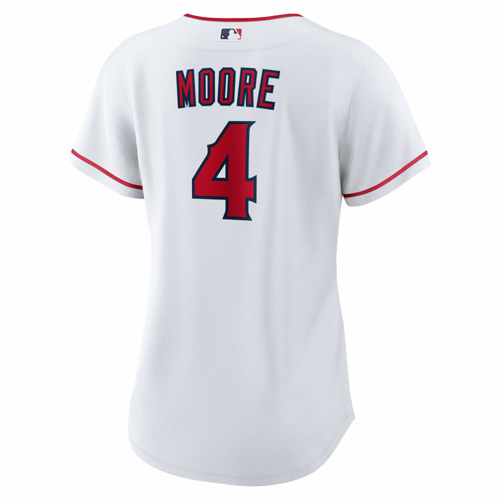 Christian Moore Los Angeles Angels Women's Home Replica Jersey White
