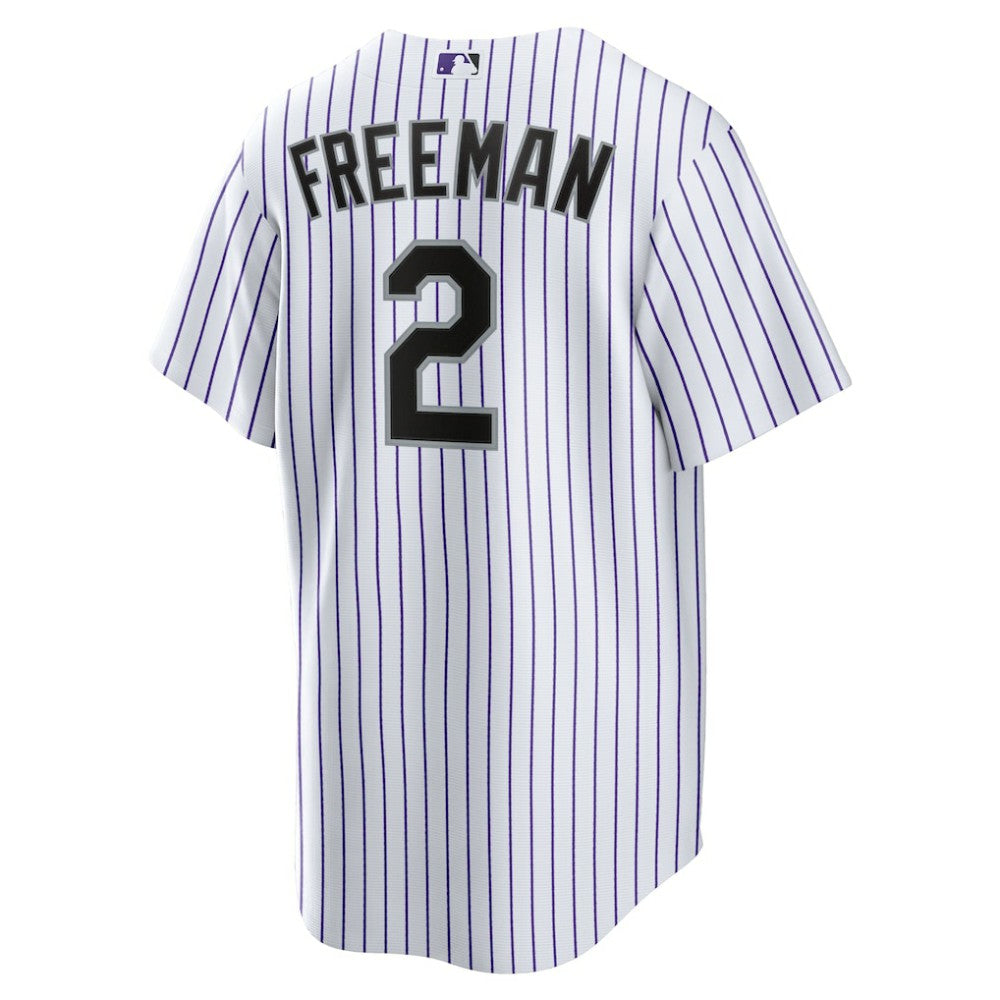 Tyler Freeman Colorado Rockies Home Replica Jersey White