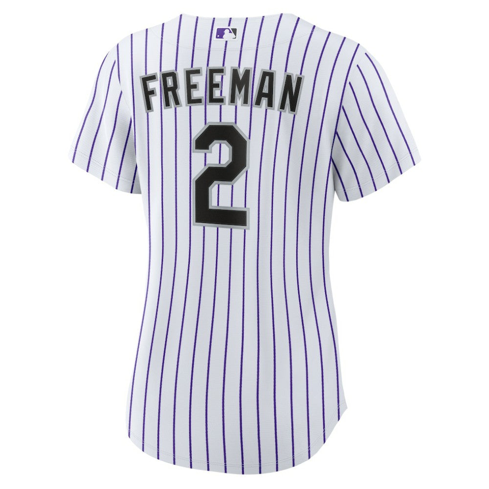 Tyler Freeman Colorado Rockies Women's Home Replica Jersey White