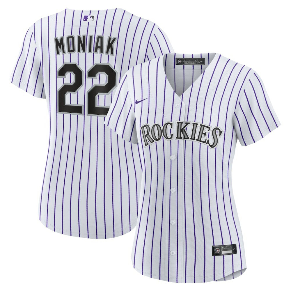 Mickey Moniak Colorado Rockies Women's Home Replica Jersey White