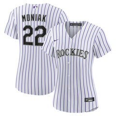 Mickey Moniak Colorado Rockies Women's Home Replica Jersey White