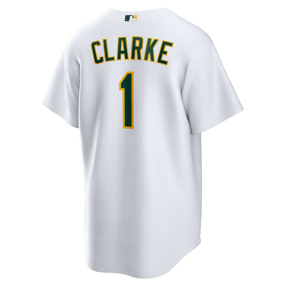 Denzel Clarke Athletics Home Replica Jersey White
