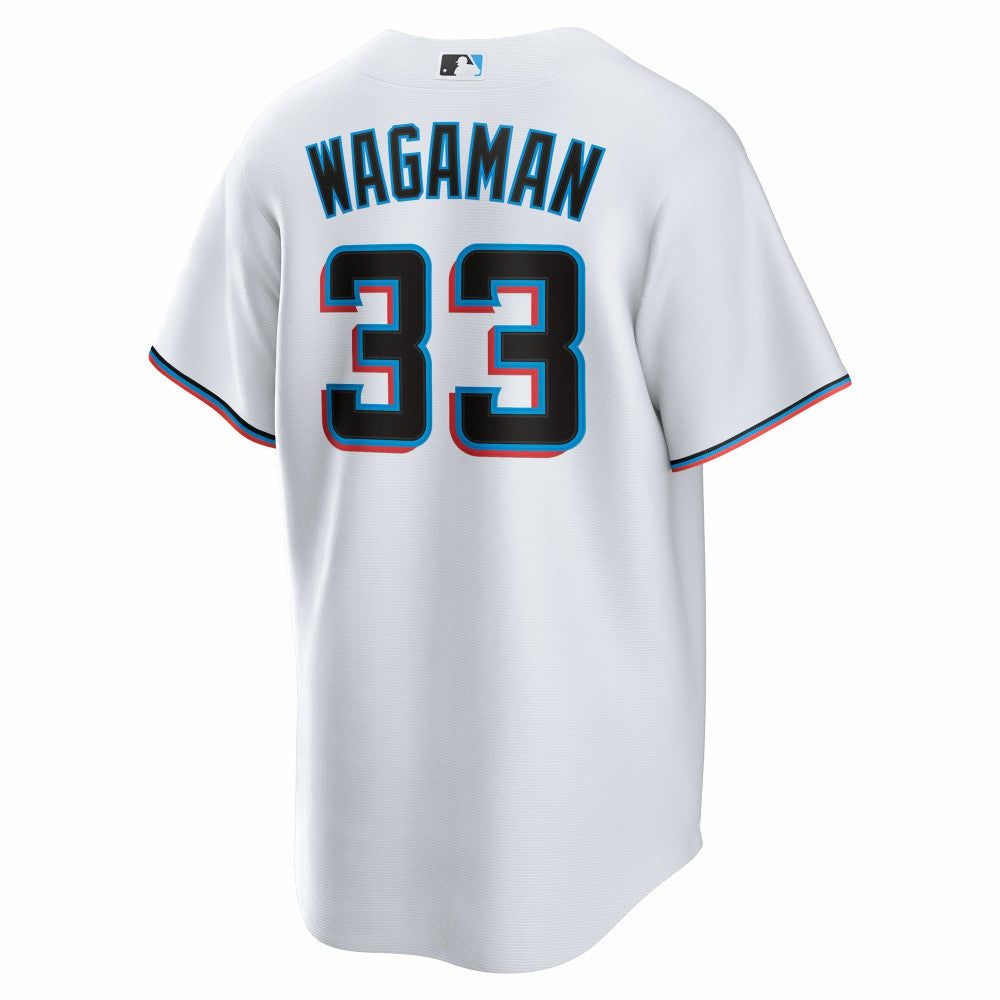 Eric Wagaman Miami Marlins Home Replica Jersey White