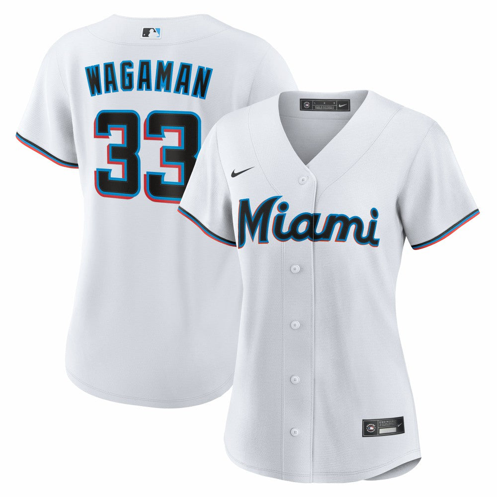 Eric Wagaman Miami Marlins Women's Home Replica Jersey White