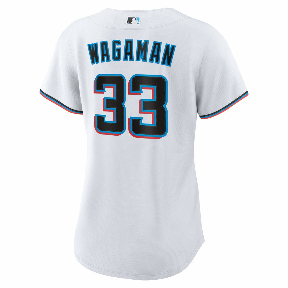Eric Wagaman Miami Marlins Women's Home Replica Jersey White