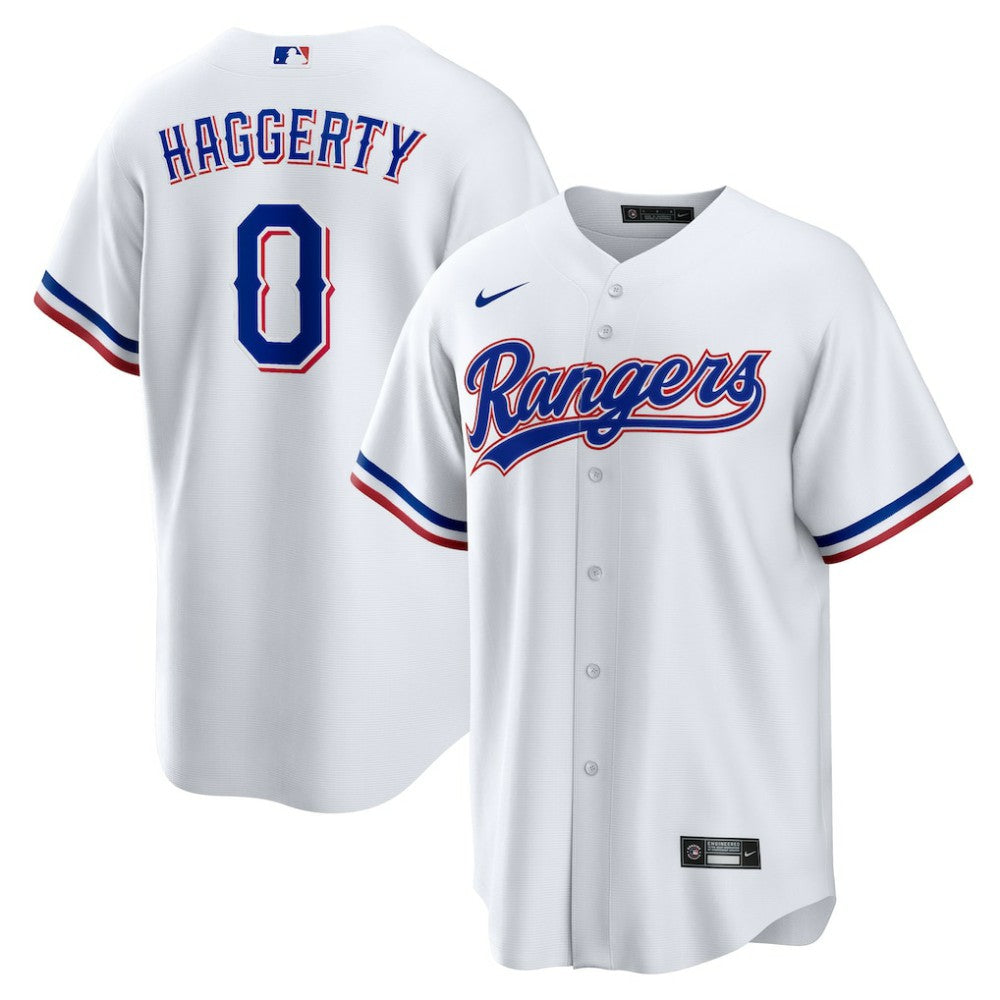 Sam Haggerty Texas Rangers Home Replica Jersey White