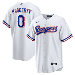 Sam Haggerty Texas Rangers Home Replica Jersey White