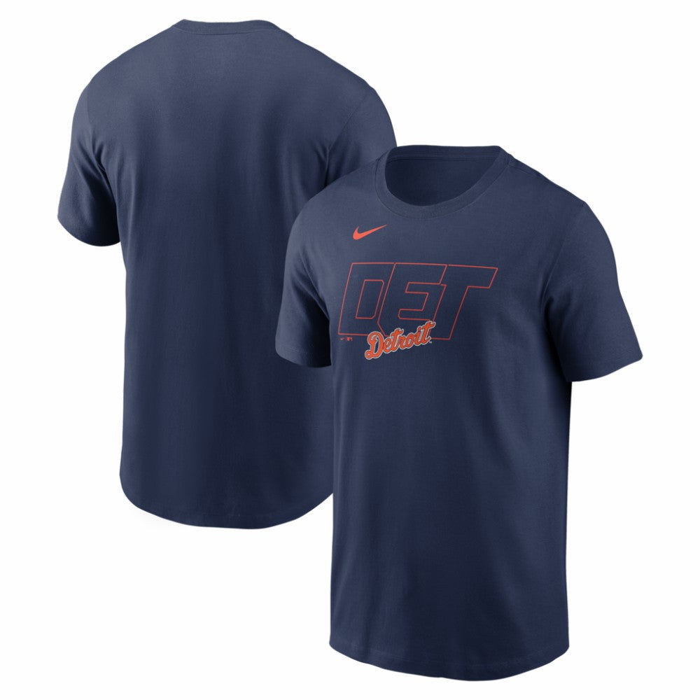 Detroit Tigers Alternate Logo 2-Hit T-Shirt Navy