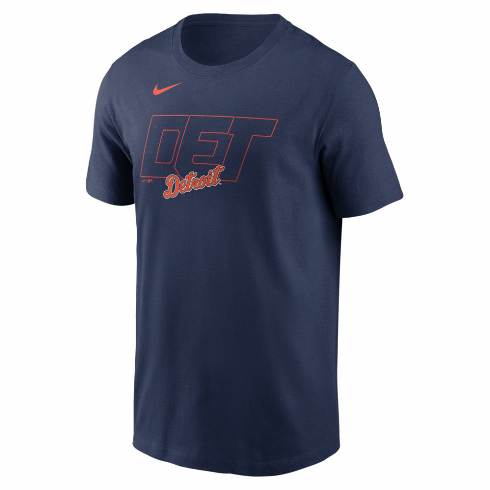 Detroit Tigers Alternate Logo 2-Hit T-Shirt Navy