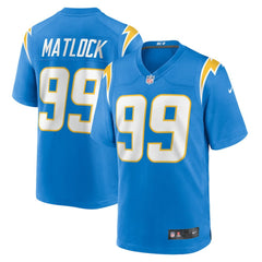 Scott Matlock Los Angeles Chargers Team Game Jersey - Powder Blue online