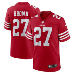 Ji'Ayir Brown San Francisco 49ers Team Game Jersey - Scarlet on sale