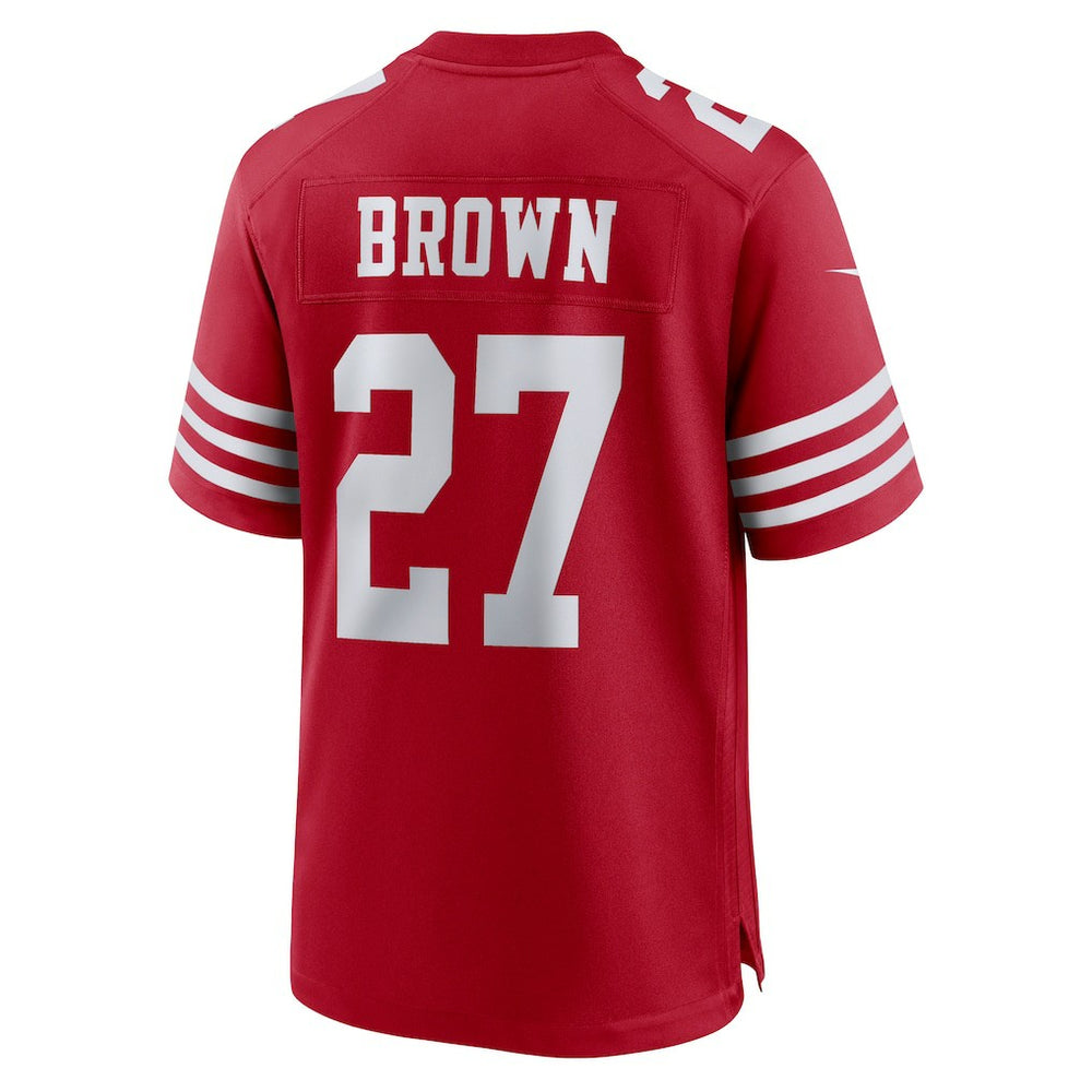 Ji'Ayir Brown San Francisco 49ers Team Game Jersey - Scarlet on sale