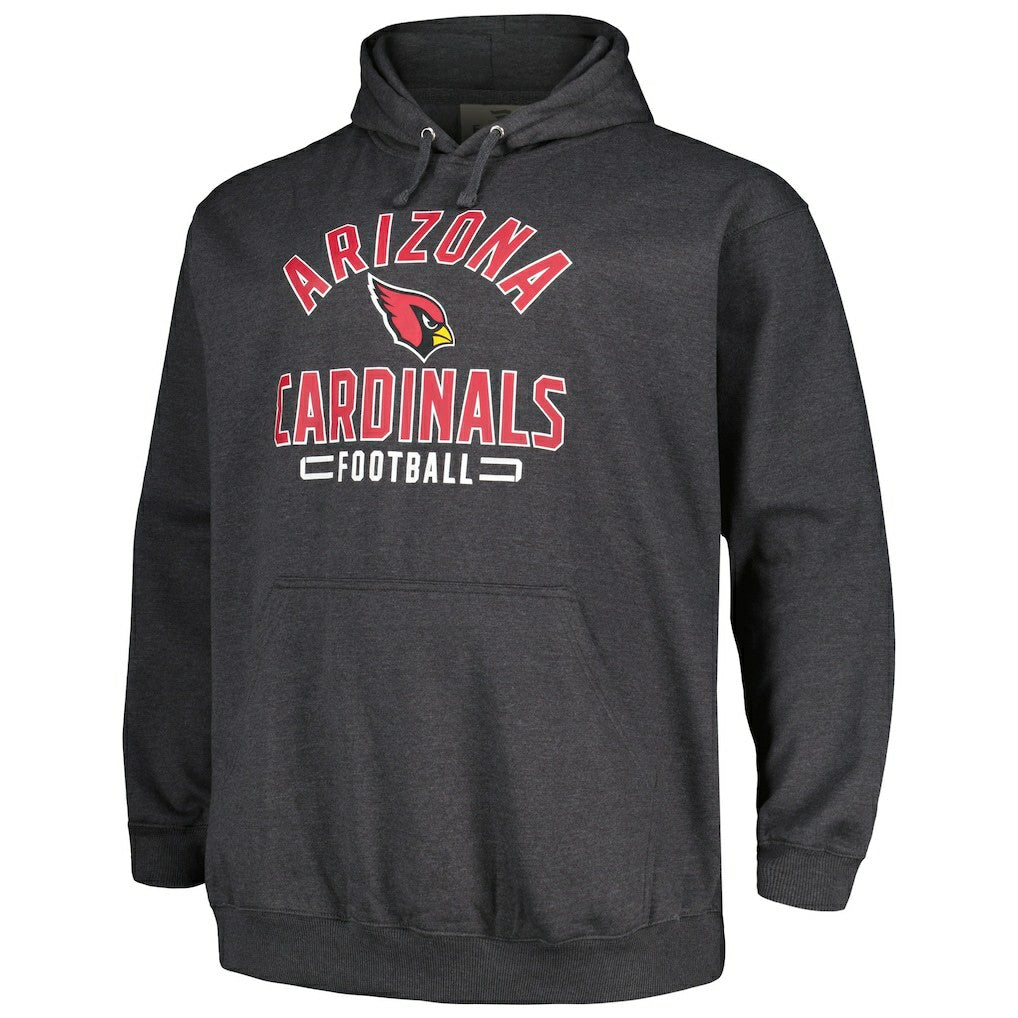 Arizona Cardinals Big & Tall Pullover Hoodie - Heather Charcoal outlet