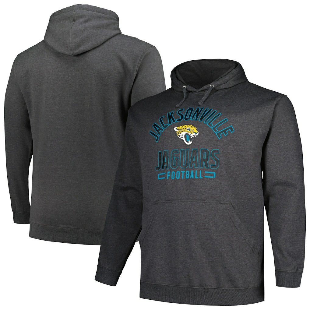 Jacksonville Jaguars Big & Tall Pullover Hoodie - Heather Charcoal online