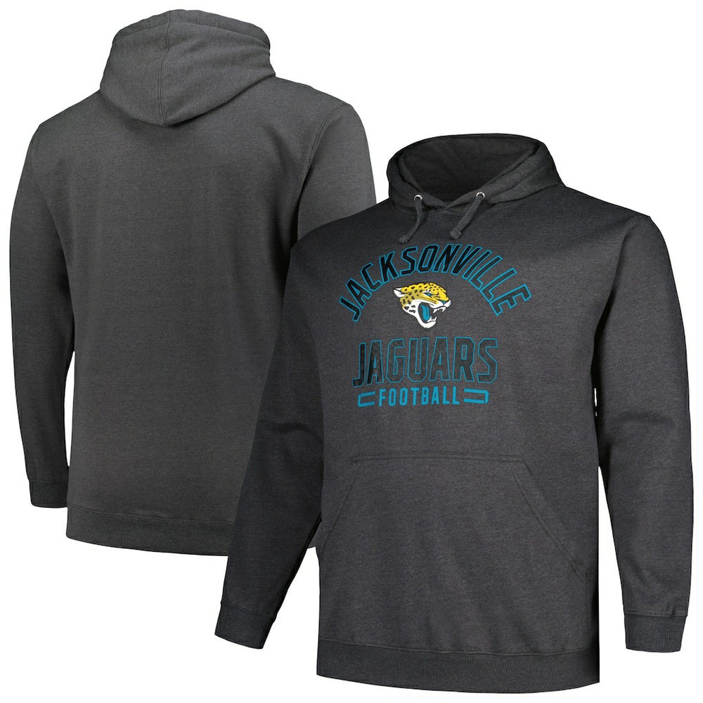 Jacksonville Jaguars Big & Tall Pullover Hoodie - Heather Charcoal online