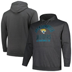 Jacksonville Jaguars Big & Tall Pullover Hoodie - Heather Charcoal online