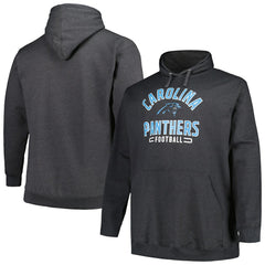 Carolina Panthers Big & Tall Pullover Hoodie - Heather Charcoal cheap