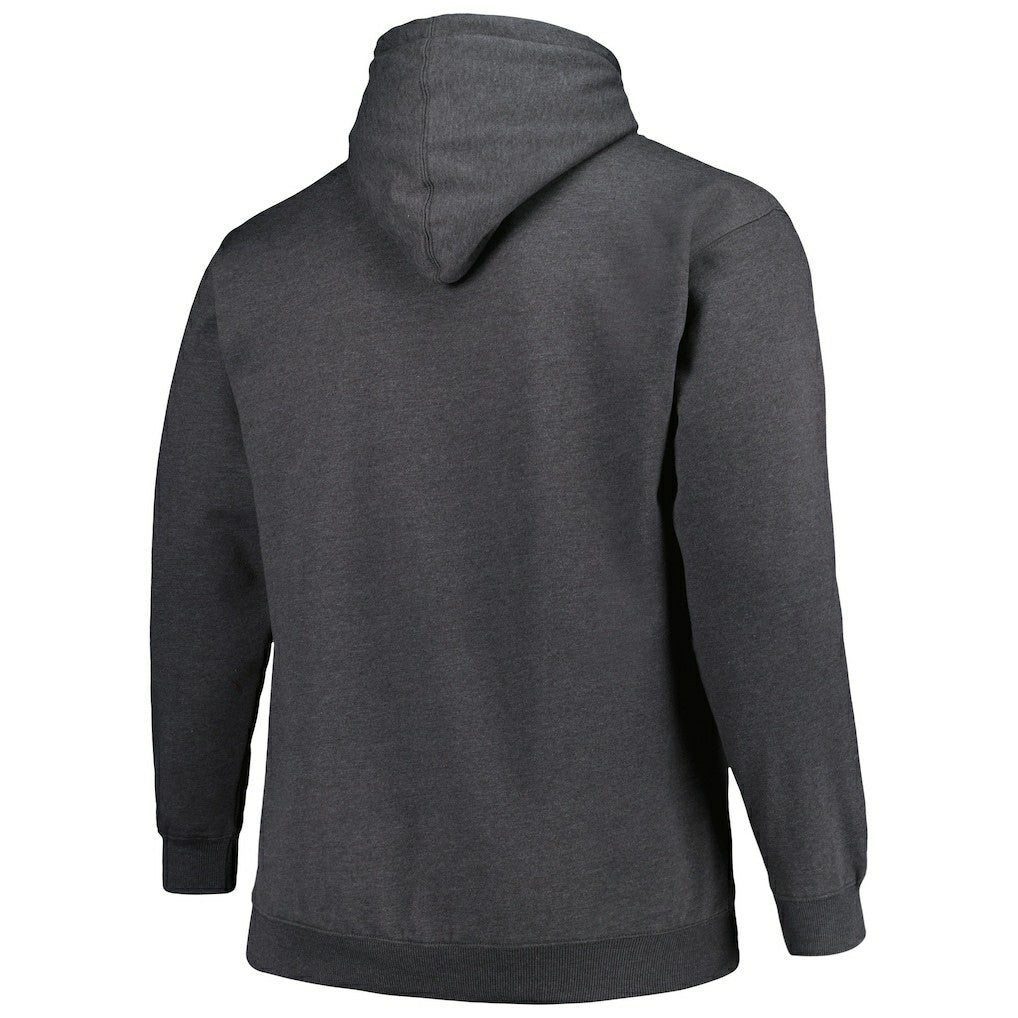 Carolina Panthers Big & Tall Pullover Hoodie - Heather Charcoal cheap