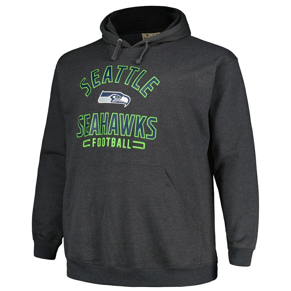 Seattle Seahawks Big & Tall Pullover Hoodie - Heather Charcoal for sale
