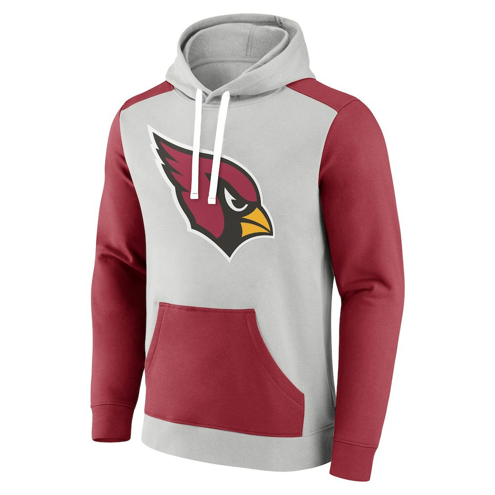 Arizona Cardinals Big & Tall Team Fleece Pullover Hoodie - Silver/Cardinal online