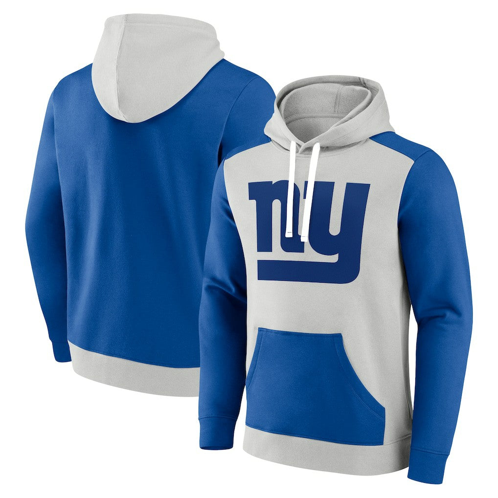 New York Giants Big & Tall Team Fleece Pullover Hoodie - Silver/Royal sale