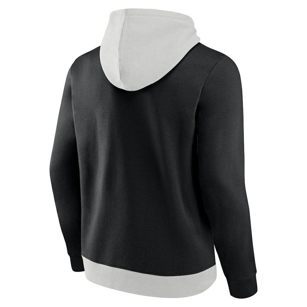 New Orleans Saints Big & Tall Team Fleece Pullover Hoodie - Silver/Black discount