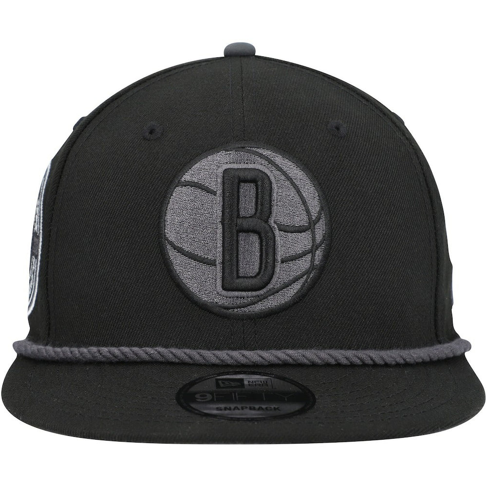 Brooklyn Nets Back Laurels 9FIFTY Snapback Hat - Black for sale