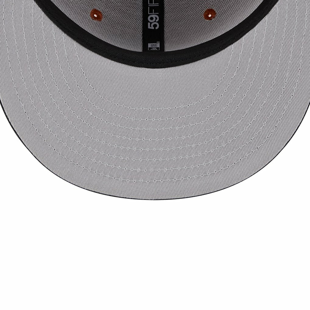 Brooklyn Nets Two-Tone 59FIFTY Fitted Hat - Rust/Black cheap