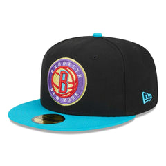 Brooklyn Nets Arcade Scheme 59FIFTY Fitted Hat - Black/Turquoise online