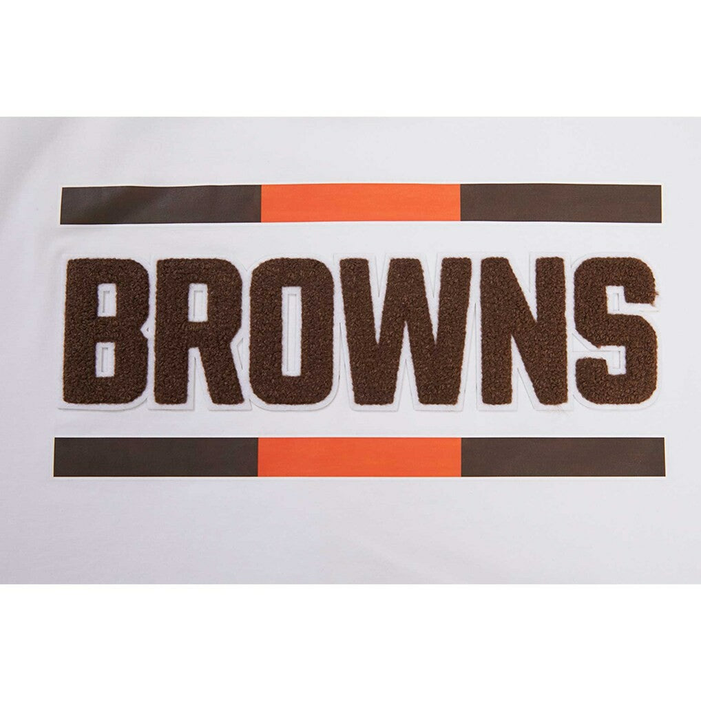 Cleveland Browns Pro Standard Women's New Helmet Capsule Cropped T-Shirt - White outlet
