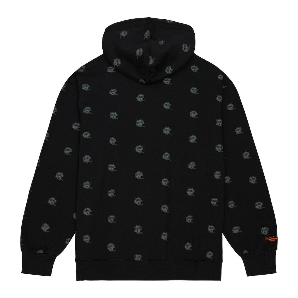 Cincinnati Bengals Allover Print Fleece Pullover Hoodie - Black for sale