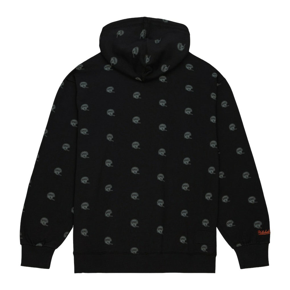 Cincinnati Bengals Allover Print Fleece Pullover Hoodie - Black for sale