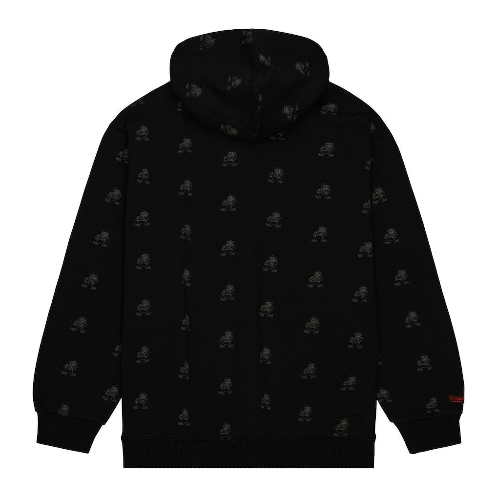 Cleveland Browns Allover Print Fleece Pullover Hoodie - Black sale