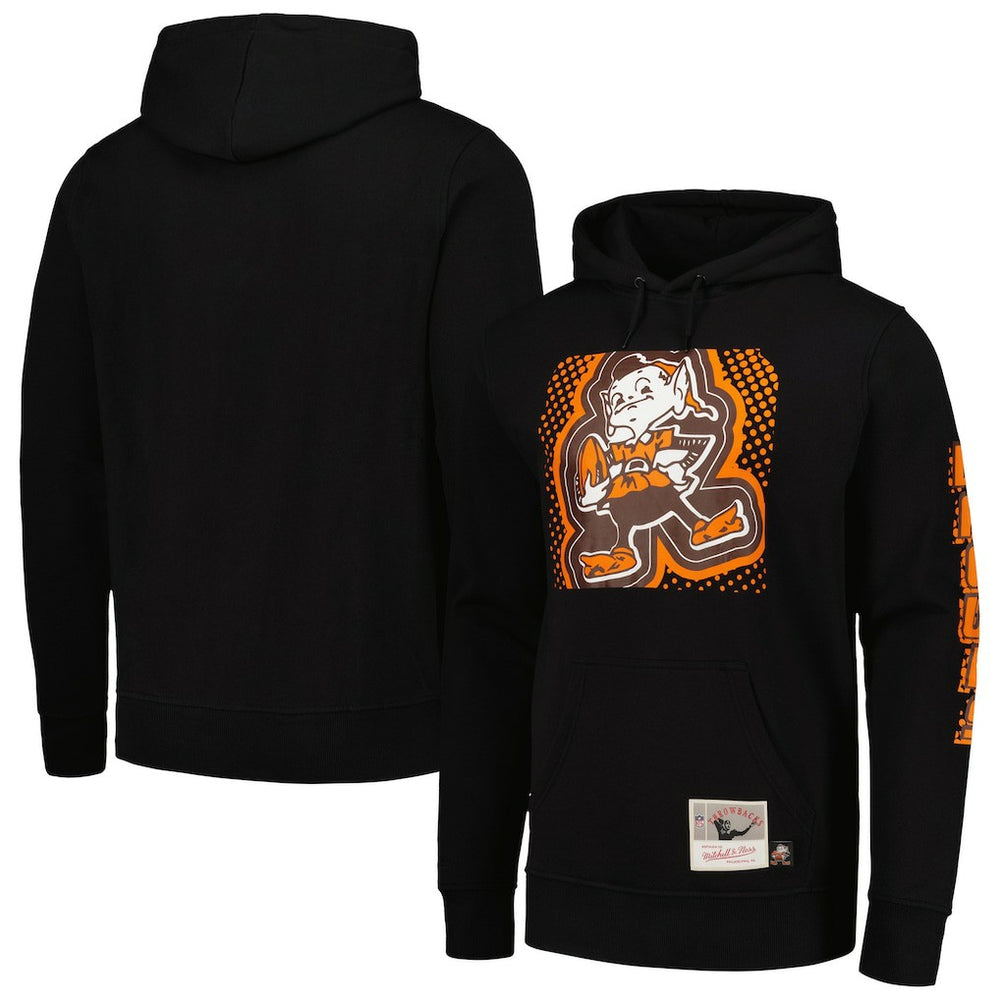 Cleveland Browns Gridiron Classics Big Face 7.0 Pullover Hoodie - Black for sale