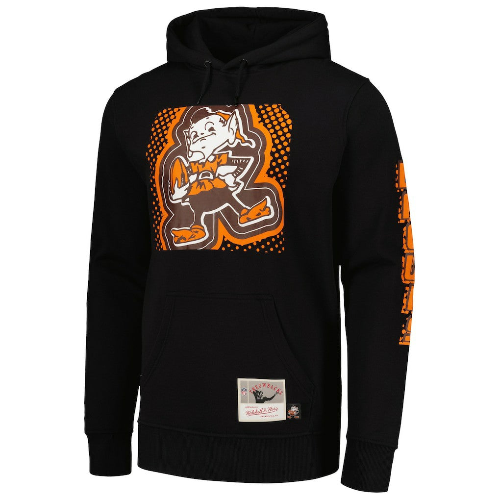 Cleveland Browns Gridiron Classics Big Face 7.0 Pullover Hoodie - Black for sale