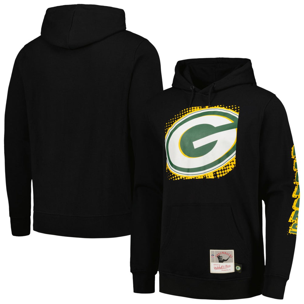 Green Bay Packers Gridiron Classics Big Face 7.0 Pullover Hoodie - Black outlet